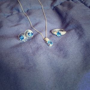 Necklace, earring, and ring set